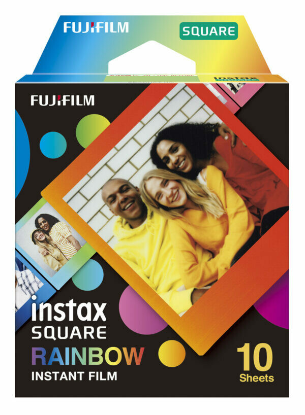 Fujifilm instax SQUARE Instant Film Rainbow (10 Exposures)