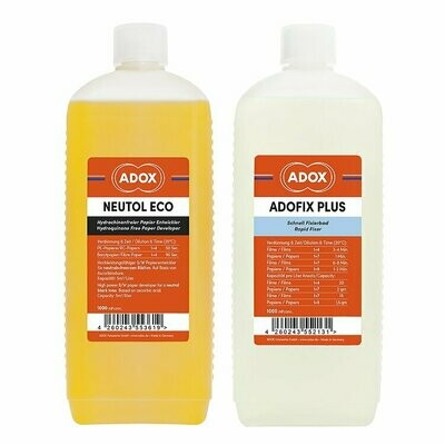 Kit of 1 X ADOX NEUTOL ECO 1000 ml concentrate + ADOX ADOFIX Plus express fixer 1000 ml concentrate