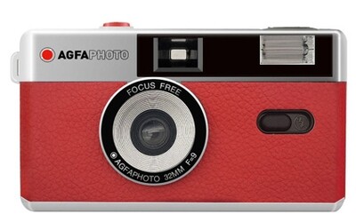 Agfaphoto Reusable Photo Camera 35 mm red