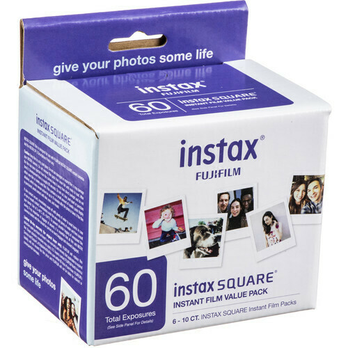 Fujifilm Instax Square, Sofortbildfilm Value Pack (60 Aufnahmen)