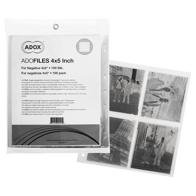 CEAR FILE: Polypropylene sleeves 35mm - (29,3cmx25,6cm) Oversized negative sleeves for 35mm film - 100 sheets