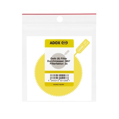 ADOX M67 *SNAP-ON* Gelatinefilter Gelb (8)