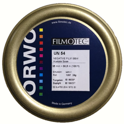 ORWO Black-and-White negative UN54 Film (16mm, 30.5m Roll)