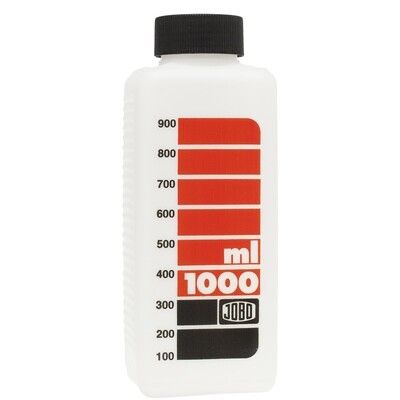 JOBO scale bottle 1.000ml white - For storing photochemicals.