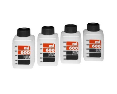 JOBO 3310 Scale bottles (4 pieces) - 600 ml white