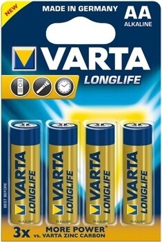 VARTA Longlife Extra LR6 4er Blister - Batterie (AA / Mignon / LR6, Universell, 4 Stück)