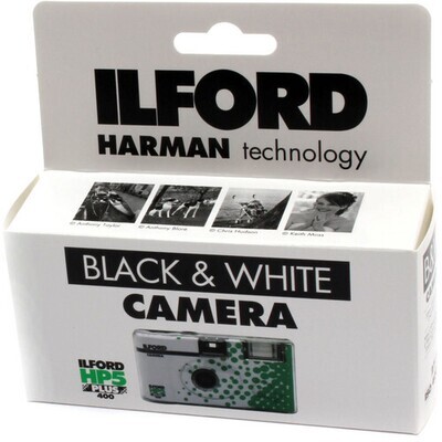 Ilford HP5 Plus B&amp;W Single-Use Film Camera Expired 08/2027