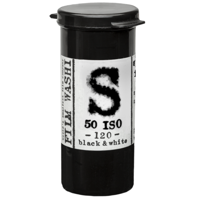 WASHI Film &quot;S&quot; - 50 iso black &amp; white Format 120