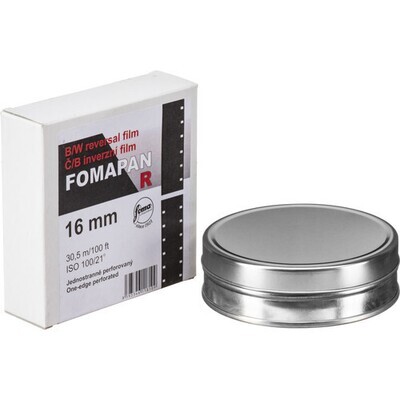 Fomapan b/w slide film R100 R 16mm 30,5 metre single-sided perforated