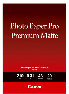 Canon PM-101 Photo Paper Pro Premium Matte A3, 20 Sheets