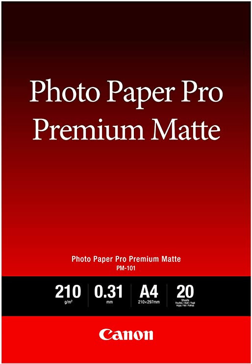 Canon PM-101 Photo Paper Pro Premium Matte A4, 20 Sheets