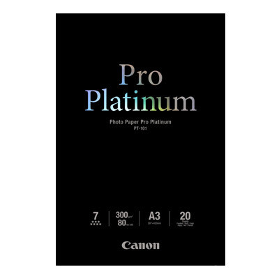 Canon PT-101A3+ Photo Paper Pro Platinum 300g/m2, A3 20 sheets (8675B006)