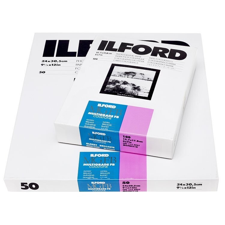 Ilford Multigrade FB Cooltone 1K - Variable Contrast Paper 24x30.5 cm (9.45 x 12", 10 sheets)