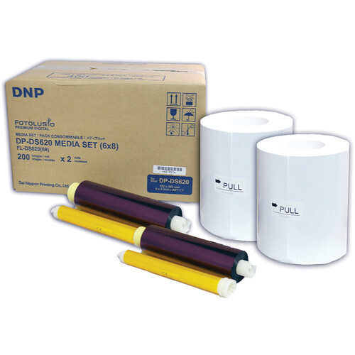 DNP DS6206x8 6 x 8&quot; Roll Media for DS620A Printer (2-Pack)