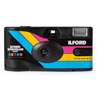 Ilford Ilfocolor Rapid Retro Single Use Camera - expired 11/2022 and Development of a 135 negative colour film - 35mm format and 27 prints on glossy paper in 9x13 cm format.