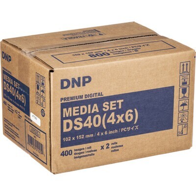 DNP10x15cm (4x6Inch) 800 Print Pack for DS40 Printer (2-Pack)