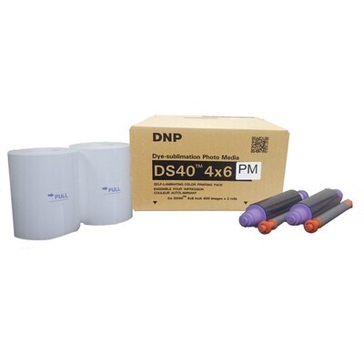 DNP 4 x 6" Perforated Print Pack for DS40 Printer (2 Rolls) - Special Order