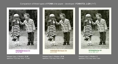 FOMA Retrobrom 151 Sp - Natural Gloss (Baryte) 40.6x50.8 CM (16x20 INCH) / 25 sheets - Gradation: Special