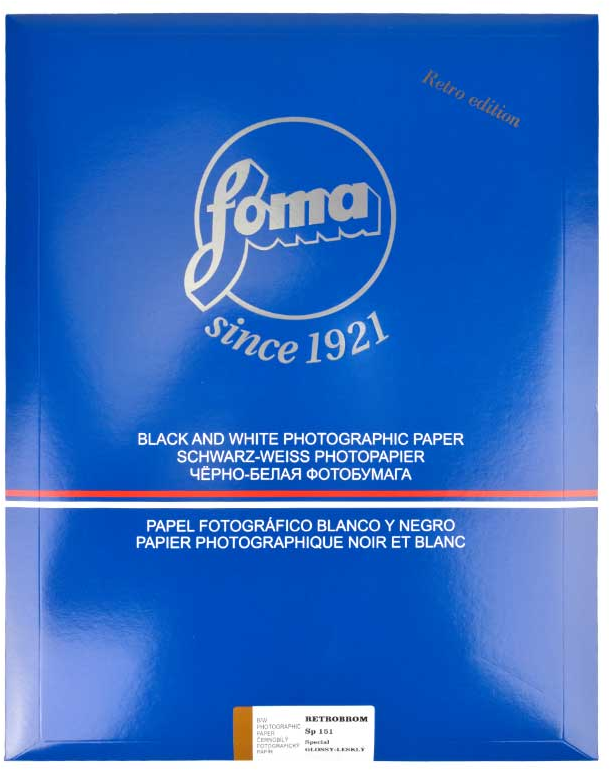 FOMA Retrobrom 151 Sp - Natural Gloss (Baryte) 20,3x25,4 CM (8x10 INCH) / 25 sheets - Gradation: Special
