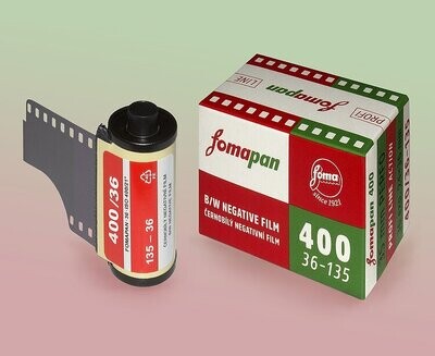 Fomapan 400 Retro Editio Black and White Negative Film 135-36 expired 12/2024