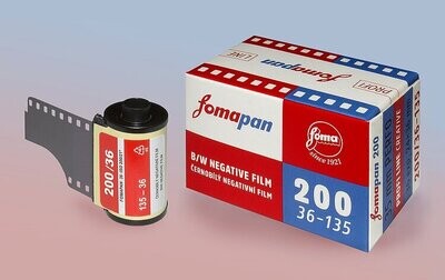 Fomapan 200 Retro Edition Black and White Negative Film 135/36 expired 02/2025