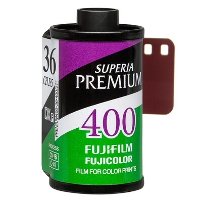Fujifilm Fujicolor Superia X-TRA 400 Color Negative Film (35mm Roll Film, 36 Exposures) Expired 05/2024 sharper and higher resolution than the Kodak Portra 400