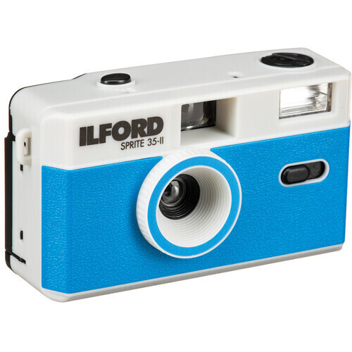 Ilford Sprite 35-II Film Camera (Blue & Silver)