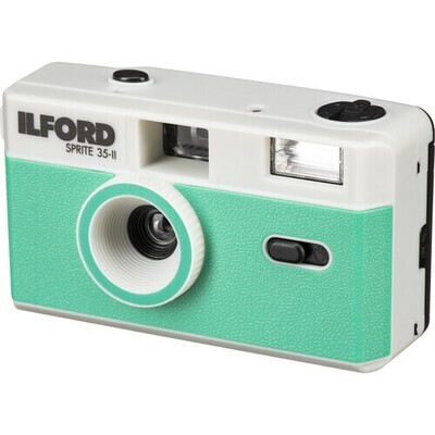 Ilford Sprite 35-II Film Camera (Grün und Silber)