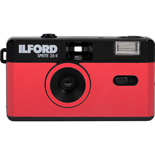 Ilford Sprite 35-II Film Camera black/red