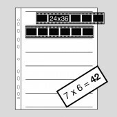 Peva negative sleeves clear KB for 7 strips 35mm single 135 (24x36 mm), 100 sheets.