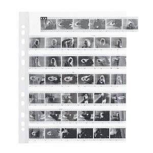 Peva negative sleeves clear KB for 7 strips 35mm single 135 (24x36 mm), 100 sheets.