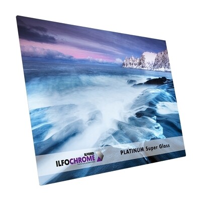 lford Ilfochrome Platinum Super Gloss (PSG.1K), DIN A5 (14,8x21 cm), 5 metal photo panels