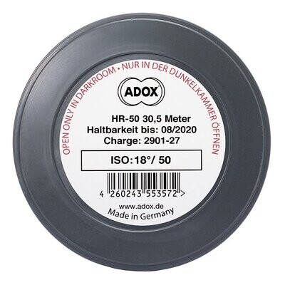 Adox HR-50 30.5 metres avec SPEED BOOST(35mm Roll Film, 30.5 metres)