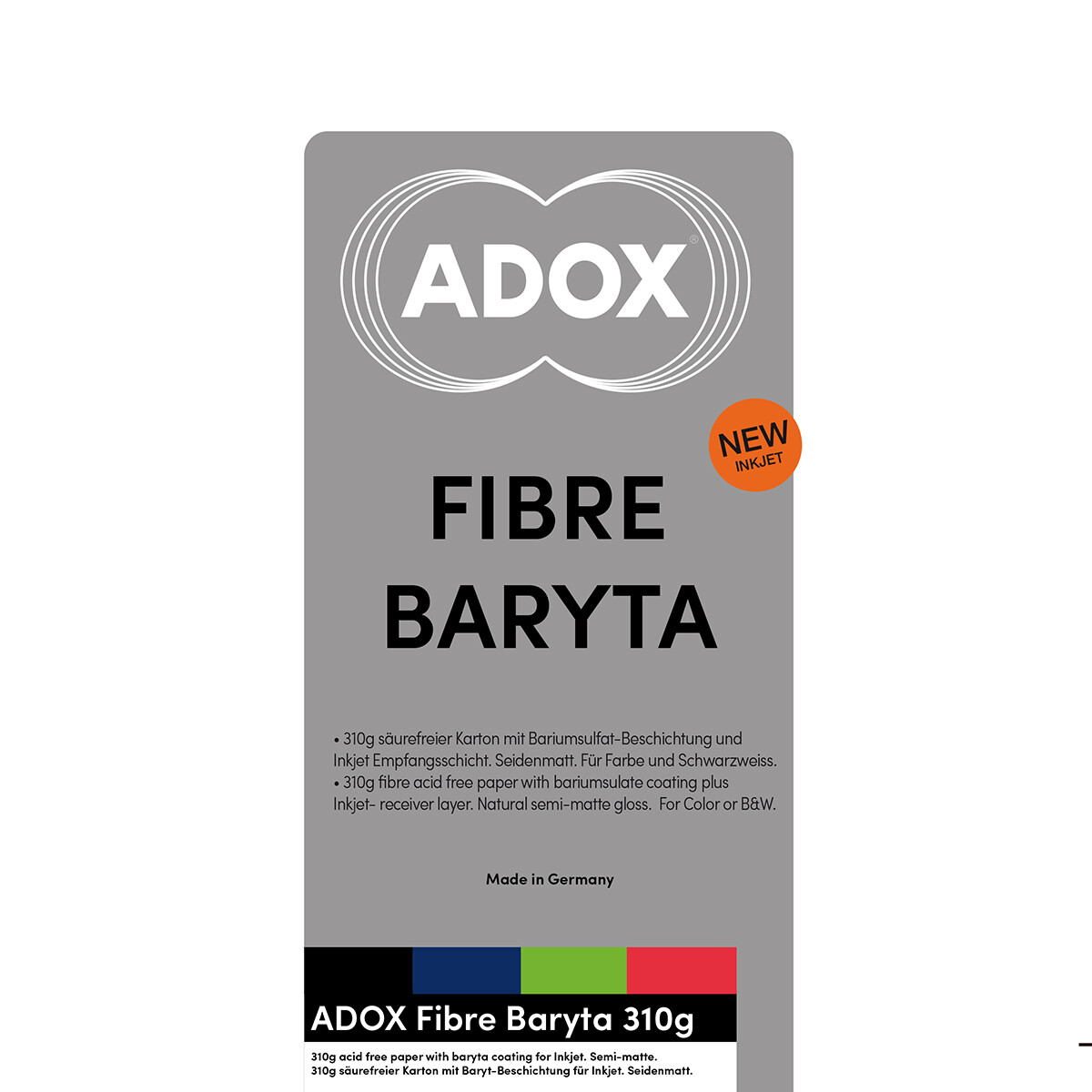 ADOX FIBRE BARYTA SILK (310g) DIN A3 29,7x42 CM (11,69x16,53 INCH) / 25 Blatt