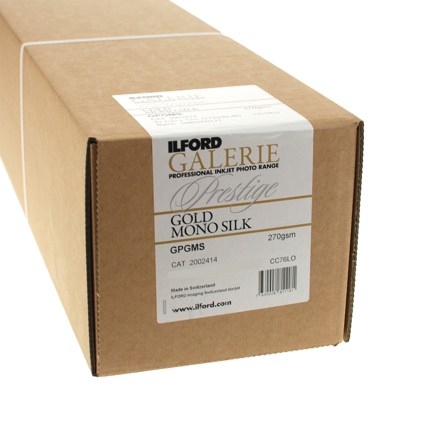 ILFORD GALERIE GOLD MONO SILK (270g) Rolle - Rolle 127x1200 CM (50Inchx39,4ft)