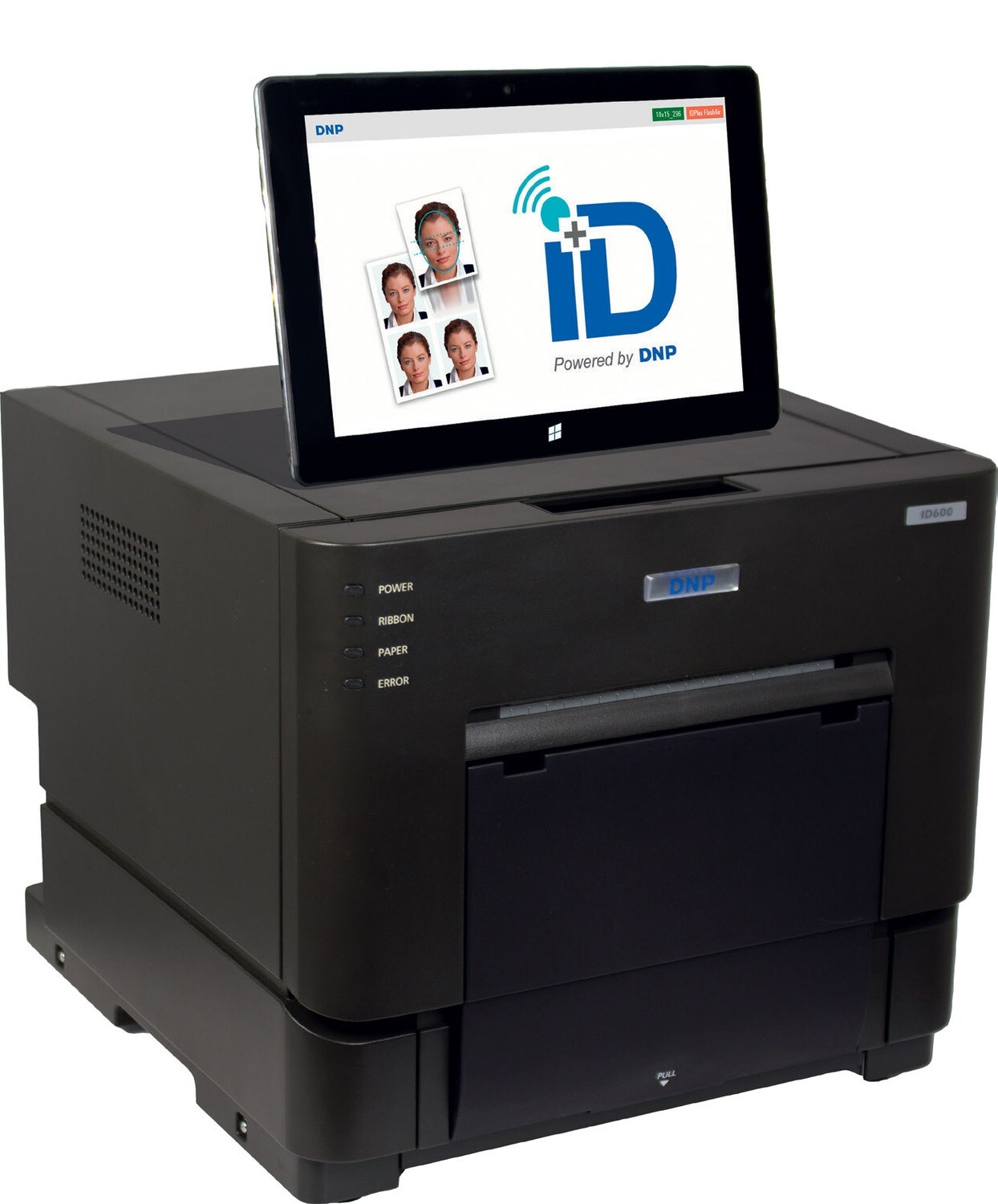 DNP ID+ passport photo system (ID600 + tablet) with DNP Mediakit for ID600 10x15cm 350 Fotos