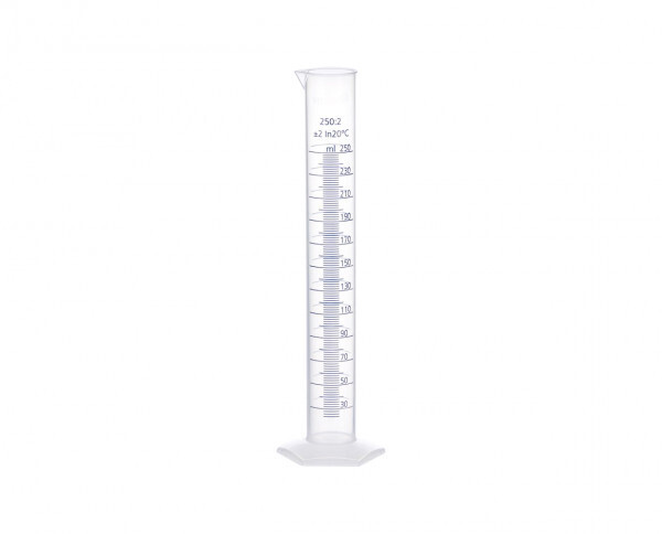 Measuring cylinder 250ml - Plastic Graduate