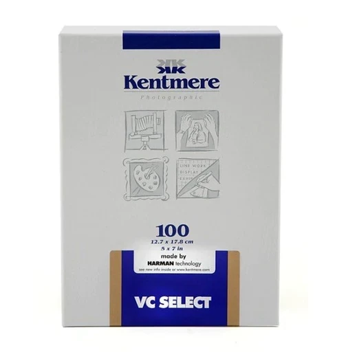 Kentmere VC Select 12.7 x 17.8 cm / 5x7 Inch 100 sheets Gloss - In stock shipping. Delivery time 5-8 working days