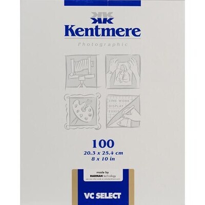 Kentmere VC Select 20.3 x 25.4 cm / 8x10 Inch 100 sheets Gloss - In stock shipping. Delivery time 5-8 working days