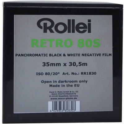 Rollei Retro 80S Kleinbildfilm 35mm x 30.5m MHD 09/2025