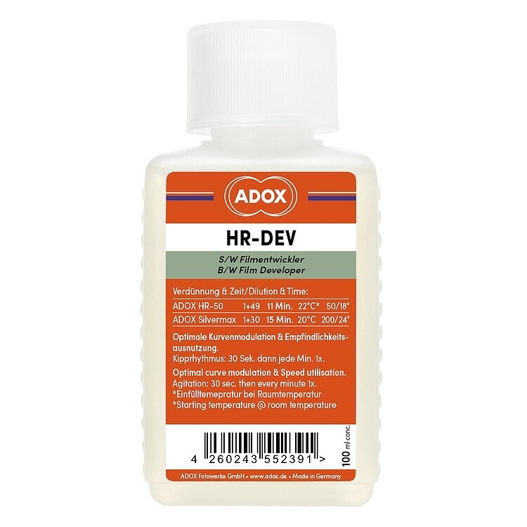 Entwicklung eines Schwarzweiss- Kleinbild Format 35mm ADOX HR-DEV