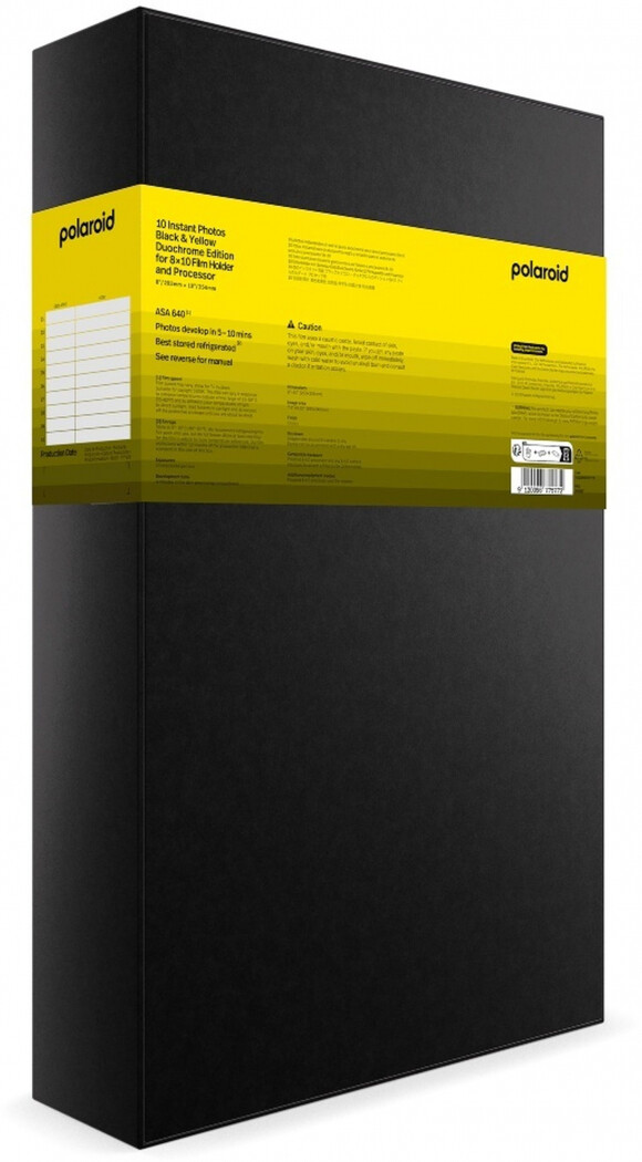 POLAROID 8x10 Duochrome schwarz und gelb (10 Auf.) (Neuheit) - Auf Bestellung