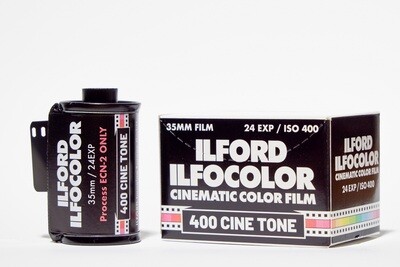 ILFORD Ilfocolor 400 Cinematic Color Film 400/27° ASA ECN-2 135-24 MHD 08/2025