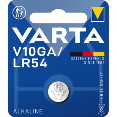 Varta V10 GA - Spezialbatterie für Foto und Blitz LR 54 - LR1130 / LR54 / AG10 / V10GA