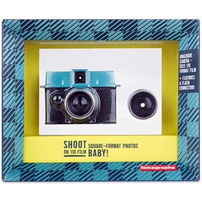 Lomography Diana Baby 110 Camera with 12mm Lens Kit (Teal and Black)