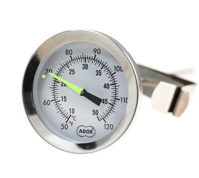 ADOX precision thermometer with glowing marker
