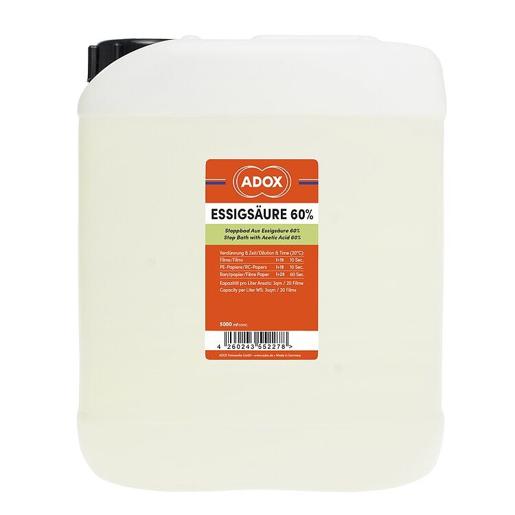 ADOX universal stop bath with incator 5 Liter Bottle.
