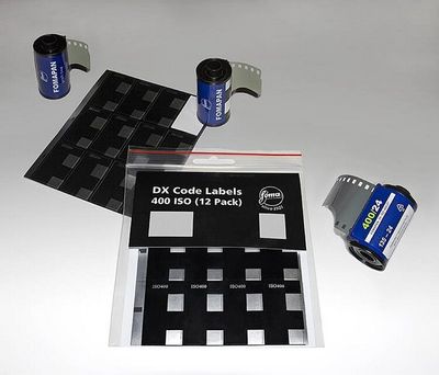 FOMA DX- Code Label ISO 400 for 35mm films 12 pack