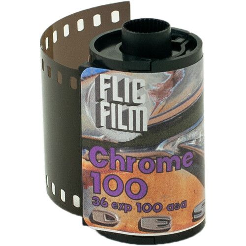 FLICFILM Chrome 100 135-36 Professional Color Slide (Transparency) Film (ISO-100) expired 05/2025