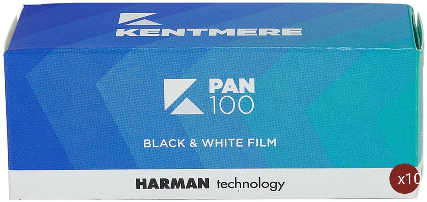 Kentmere Pan 100 Format 120 expired 07/2025 Pack of 10